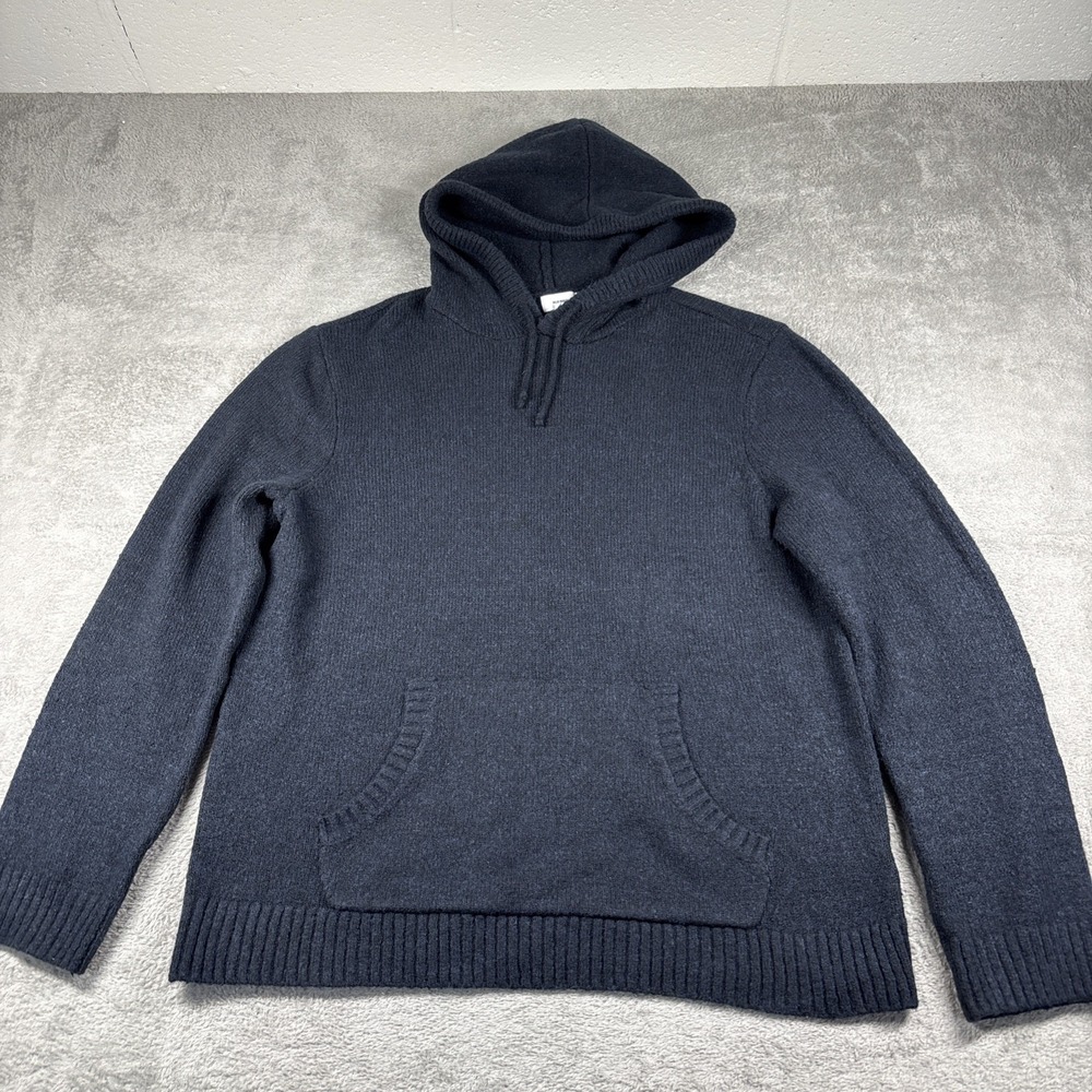 Old Navy Men's Navy Blue Pullover Hoodie Long Sleeve Pocket Sweatshirt XL